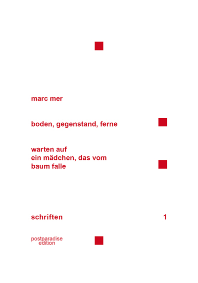 marc mer, boden gegenstand ferne, ppe 2013, cover   copyright: postparadise | vg bild-kunst