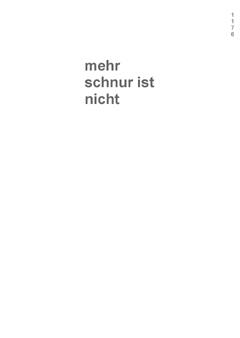 marc mer: hund und schnur nur, ppe 2009, seite 1176 copyright: marc mer | postparadise edition