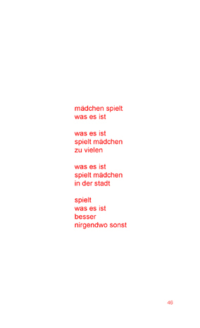 marc mer: mundmilch, ppe 2009, seite 46                copyright: marc mer | postparadise edition