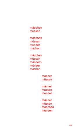 marc mer: mundmilch, ppe 2009, seite 68                copyright: marc mer | postparadise edition