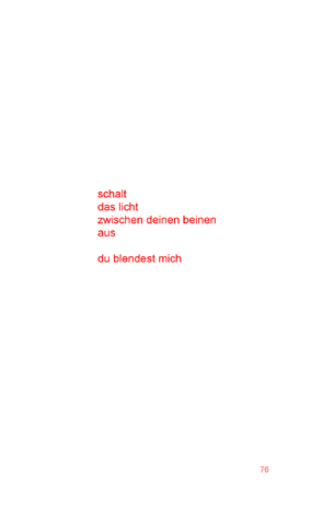 marc mer: mundmilch, ppe 2009, seite 76                copyright: marc mer | postparadise edition