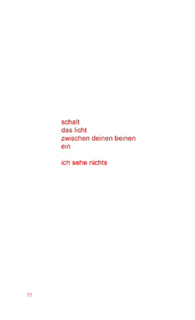 marc mer: mundmilch, ppe 2009, seite 77                copyright: marc mer | postparadise edition